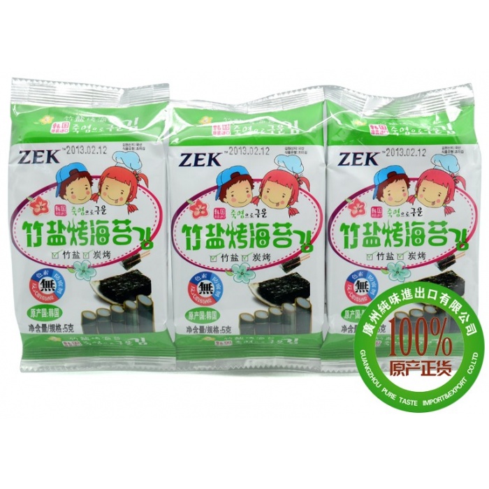 ZEK竹盐烤海苔 15g*24包/件