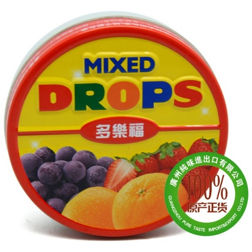 多乐福水果糖（小圆罐）45g*12*12盒/组
