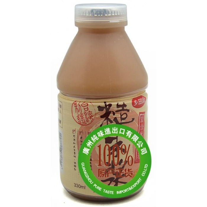 乡田真糙米浆奶饮品330ml*24瓶/件