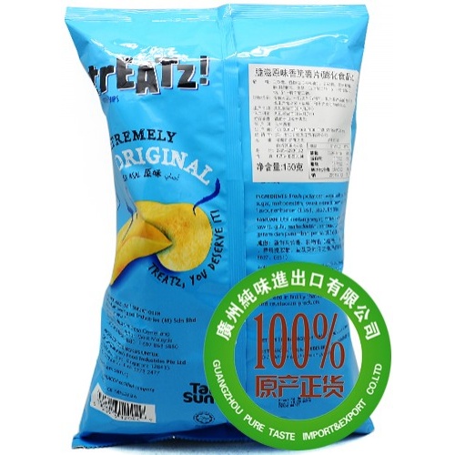 脆滋原味香脆薯片（膨化食品）150g*12包/件