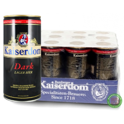 凯撒黑啤酒1L*12罐/件