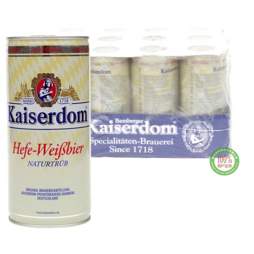 凯撒白啤酒1L*12瓶/件