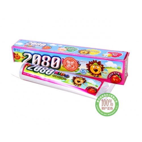2080儿童牙膏草莓味 80g*12盒/...