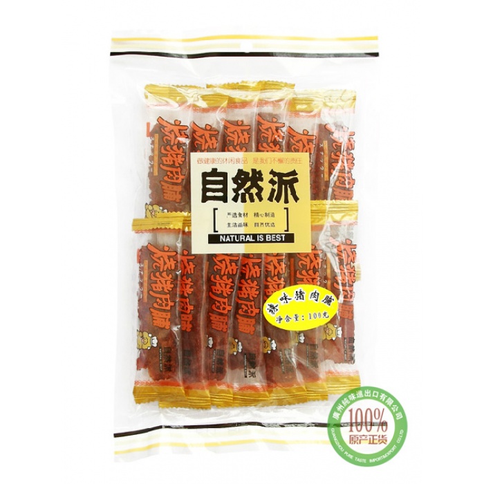 自然派辣味猪肉脯100g*24包/件