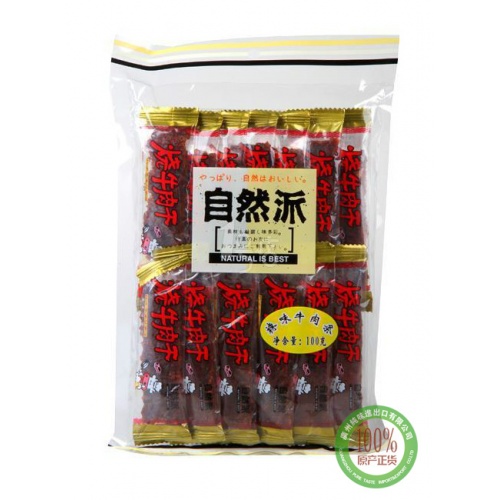 自然派辣味牛肉脯100g*24包/件