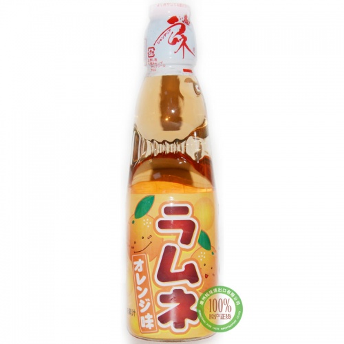 哈达橘子味波子汽水饮料200ml*30瓶...