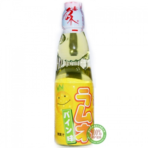 哈达菠萝味波子汽水饮料200ml*30瓶...