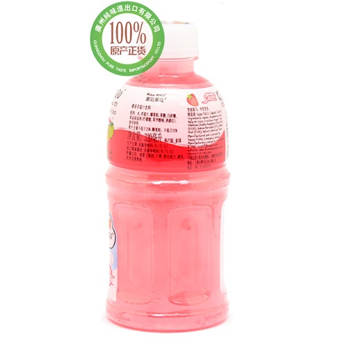 摩咕摩咕椰肉草莓汁饮料320ml*24瓶/件