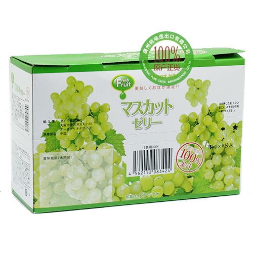 Freshruit（果太郎）葡萄味果汁果冻165g*6袋*4盒/件