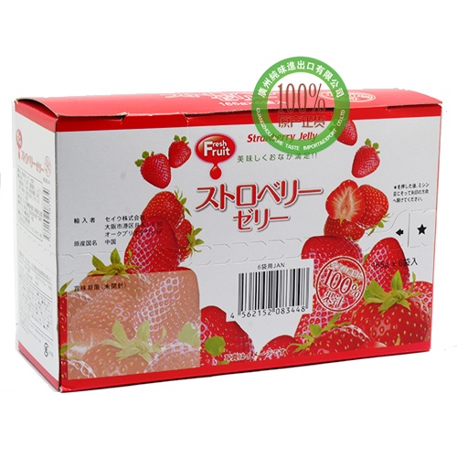 Freshruit（果太郎）草莓味果汁果冻165g*6袋*4盒/件