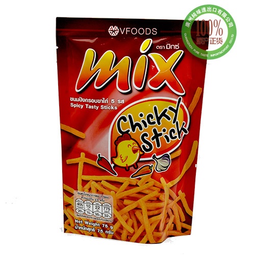 VFOODS MIX香辣鸡味脆脆条75g*48袋/件