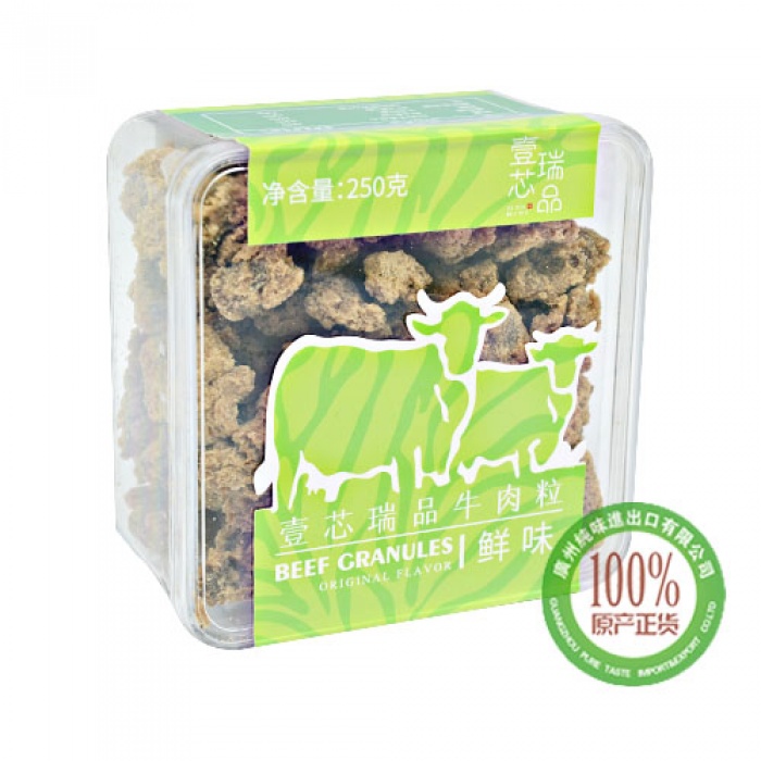 壹芯瑞品牛肉粒-鲜味200g 1*12盒/件