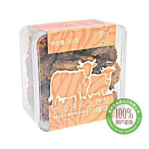 壹芯瑞品牛肉粒-沙嗲味200g 1*12...