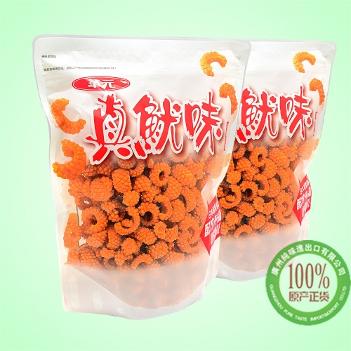 华元真鱿味红烧口味（膨化食品）200g*6包/件