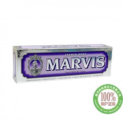 玛尔仕茉莉薄荷味牙膏（紫色）85ML/1...