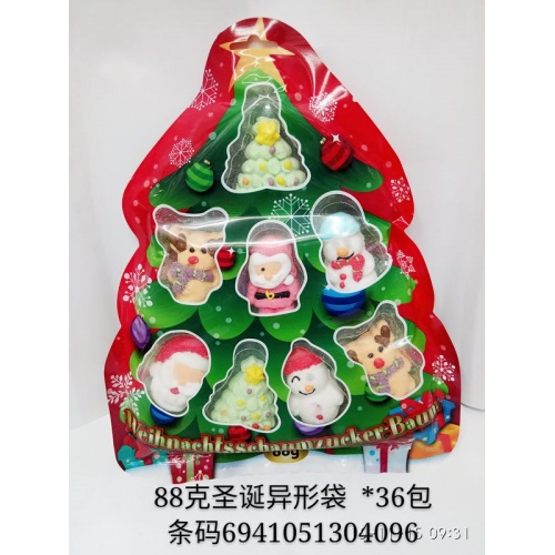 金稻谷圣诞异形袋装（圣诞树）棉花糖88g...