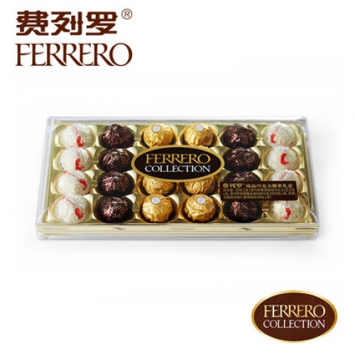 费列罗中文版臻品巧克力礼盒杂莎24粒259.1g*4盒/件