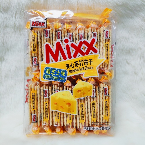 Mixx咸芝士味夹心苏打饼干380g*16包/件