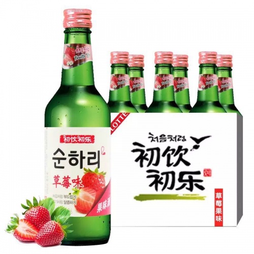 乐天初饮初乐草莓味配制酒360ml*20...