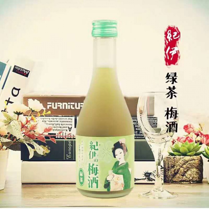 纪伊绿茶梅酒300ml*12瓶/件