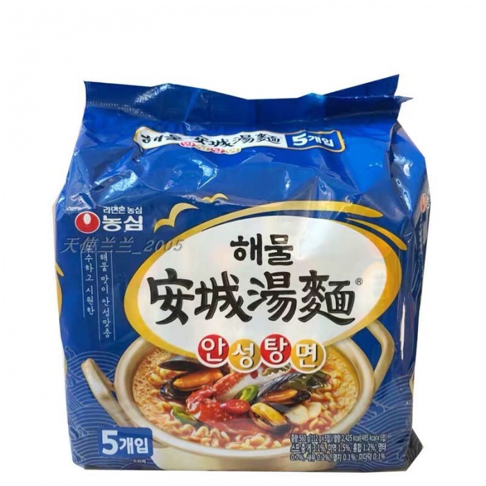 农心海鲜安城汤面（112g*5）*8包/件