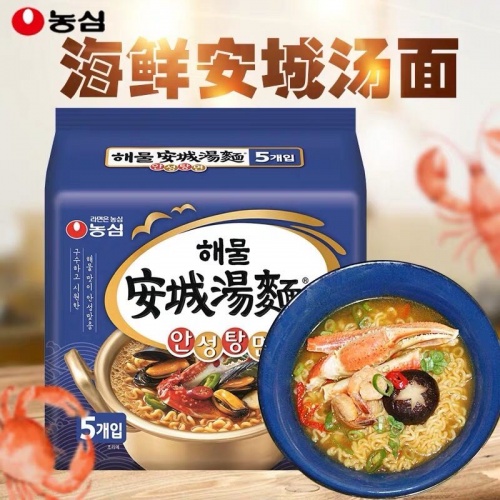 农心海鲜安城汤面（112g*5）*8包/件