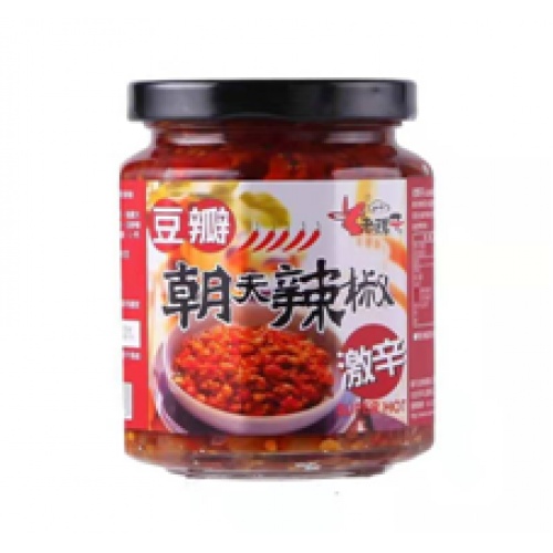 老骡子豆瓣朝天辣椒240g*12瓶/件