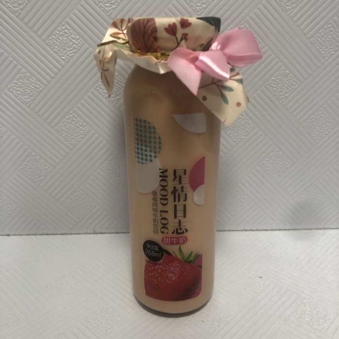 滋百丽星情日志草莓风味牛奶饮品268ml*24瓶/件