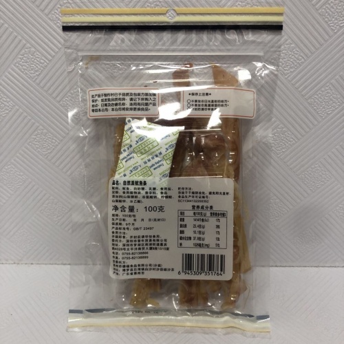 自然派鱿鱼条100g*24袋/件