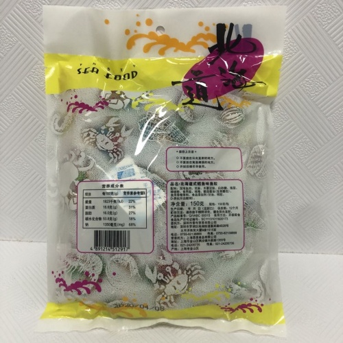 自然派北海道式鳕鱼味鱼粒150g*24包/件