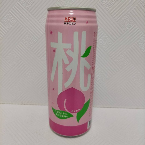 红牌水蜜桃汁饮料490ml*24罐/件