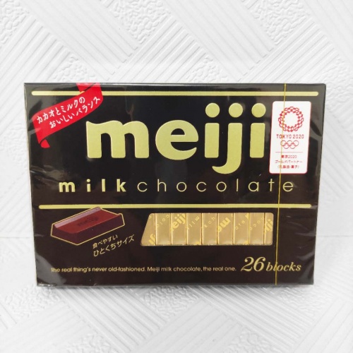 明治钢琴牛奶味巧克力制品120g*6盒/组
