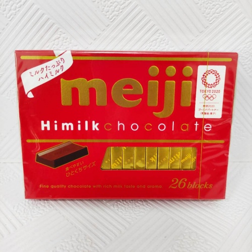明治钢琴特浓牛奶味巧克力制品120g*6盒/组