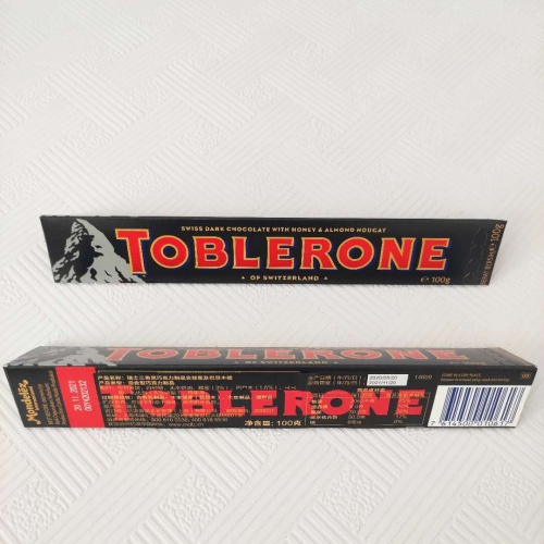 瑞士三角黑巧克力(黑盒)100G*20条...