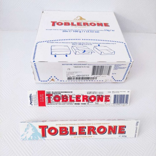 瑞士三角白巧克力（白盒）100g*20条/组