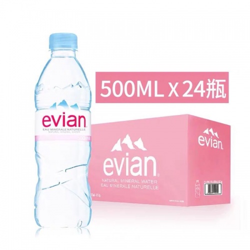 依云矿泉水500ml×24瓶/件