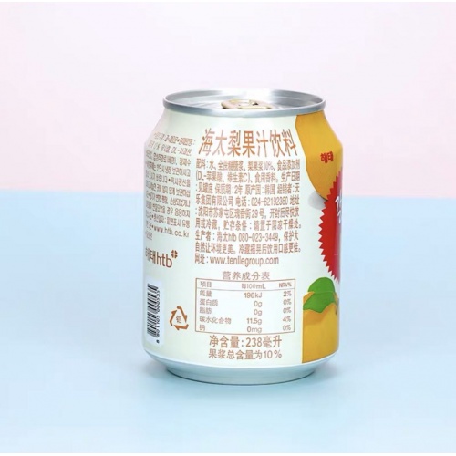 海太梨果汁饮料238ml*12罐*6盒/件