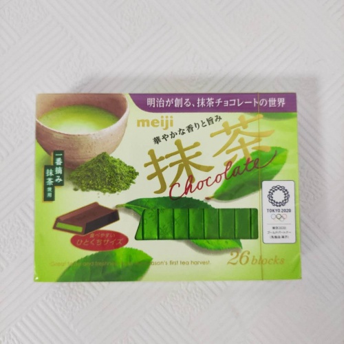 明治钢琴抹茶味巧克力制品120g*6盒/...