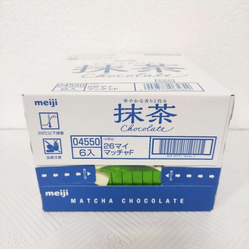 明治钢琴抹茶味巧克力制品120g*6盒/组