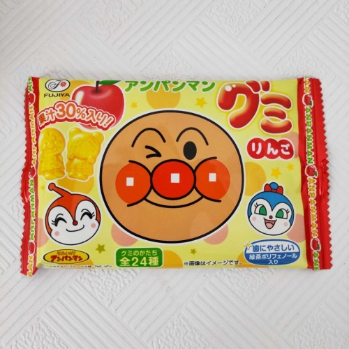 日本不二家面包超人苹果味软糖19g*20...