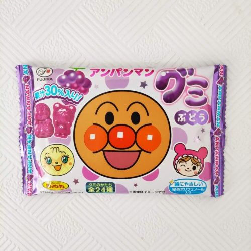 日本不二家面包超人葡萄味软糖19g*20...