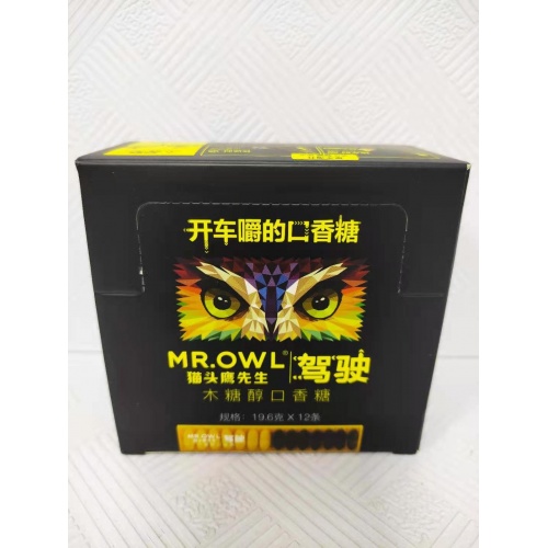 猫头鹰先生驾驶用木糖醇口香糖19.6g*12条/组