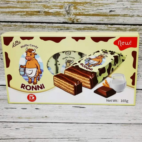 KONTI（康吉）大牛巧克力威化饼干165g*20盒/件