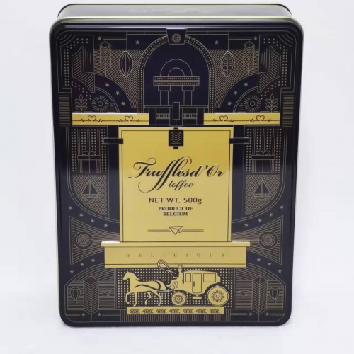 贝得嘉经典太妃味松露形代可可脂巧克力（铁盒）500g*12盒/件