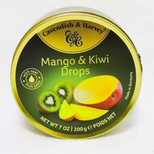 嘉云芒果猕猴桃味糖（硬质糖果）200g*9罐/组