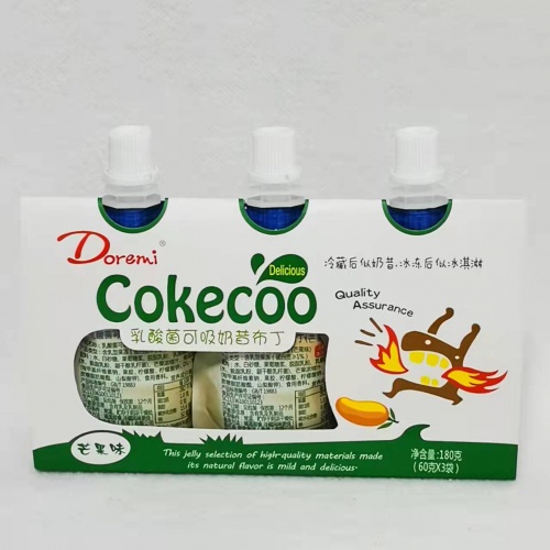 Doremi（哆瑞咪）乳酸菌可吸奶昔布丁芒果味180g（60g*3支）*20组/件
