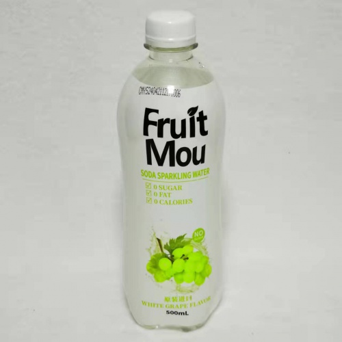 果乐汾白葡萄味苏打气泡水500ml*24瓶/件