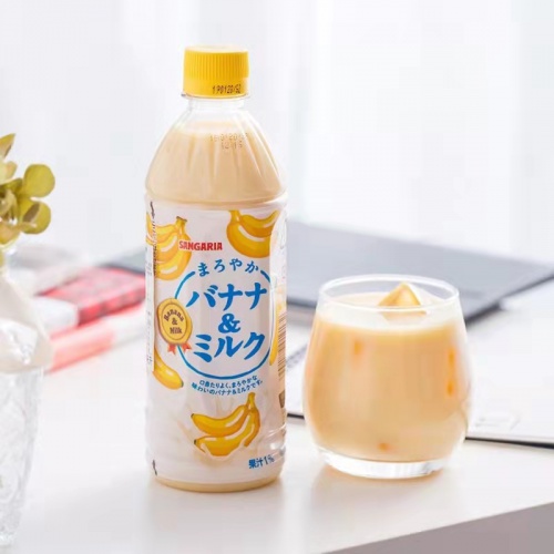 三佳利香蕉牛奶味饮料500ml*24瓶/件