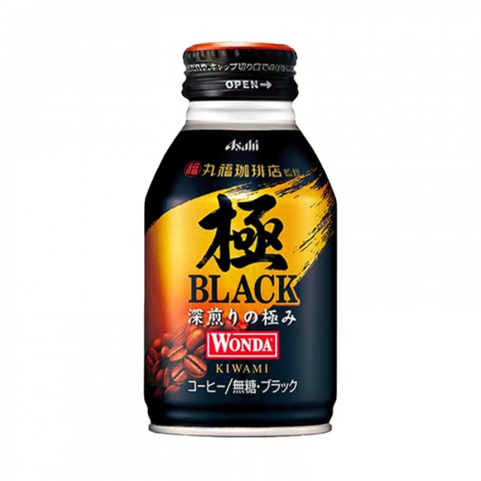 朝日极度深煎黑咖啡285ml*24罐/件