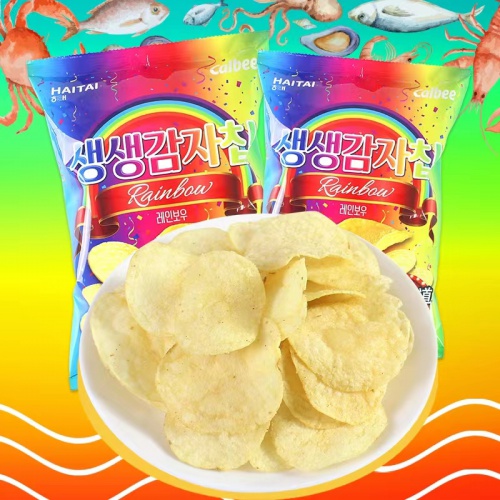 Calbee牌海太彩虹海鲜味薯片60g*16包/件